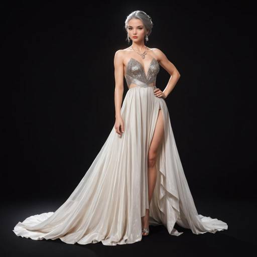 Elegant Mocha Woman Twirling in Style Elegant Mocha Woman Twirling in Style