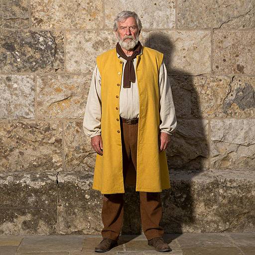 Elderly Man in Historical Costume
