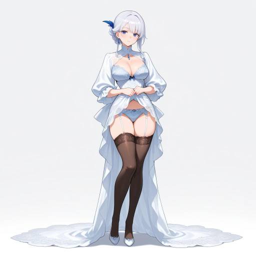 Elegant Aristocratic Woman in Lingerie Elegant Aristocratic Woman in Lingerie
