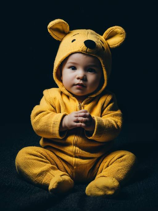 Baby in Pooh Bear Costume