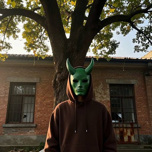 Mysterious Figure by Ancient Tree