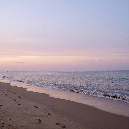 Tranquil Dawn Beach Scene