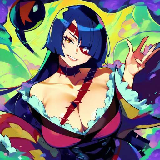 Illustration of Adiane, tengen toppa gurren lagann in the style of Woofycakes