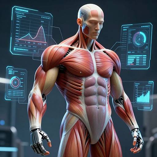AI-Powered Futuristic Muscle Growth