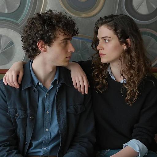 Intimate Moment Between Two People