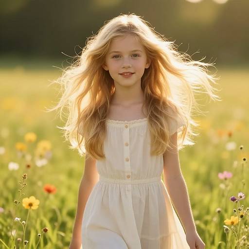 Blonde Teen in Sunny Meadow