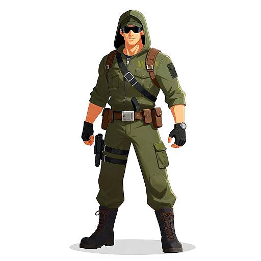 Bounty Hunter Character Illustration