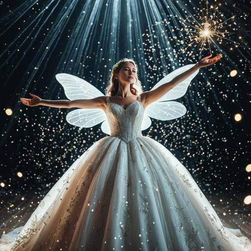 Woman in Fairy Costume with Sparkler