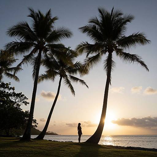 Sunrise Silhouette on Taveuni Island