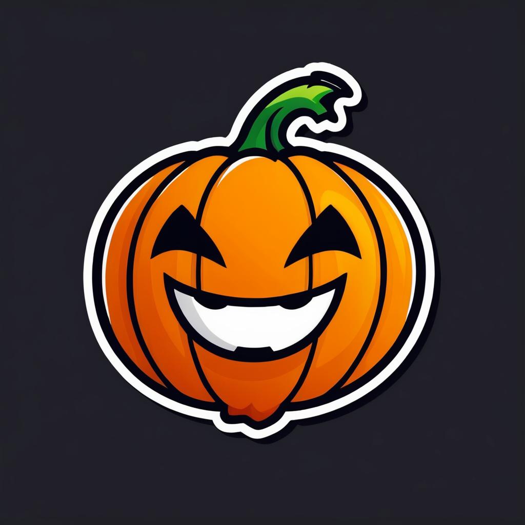 Playful Pumpkin Character Logo Design