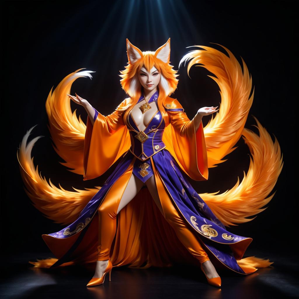 Mischievous Kitsune Sorceress Portrait