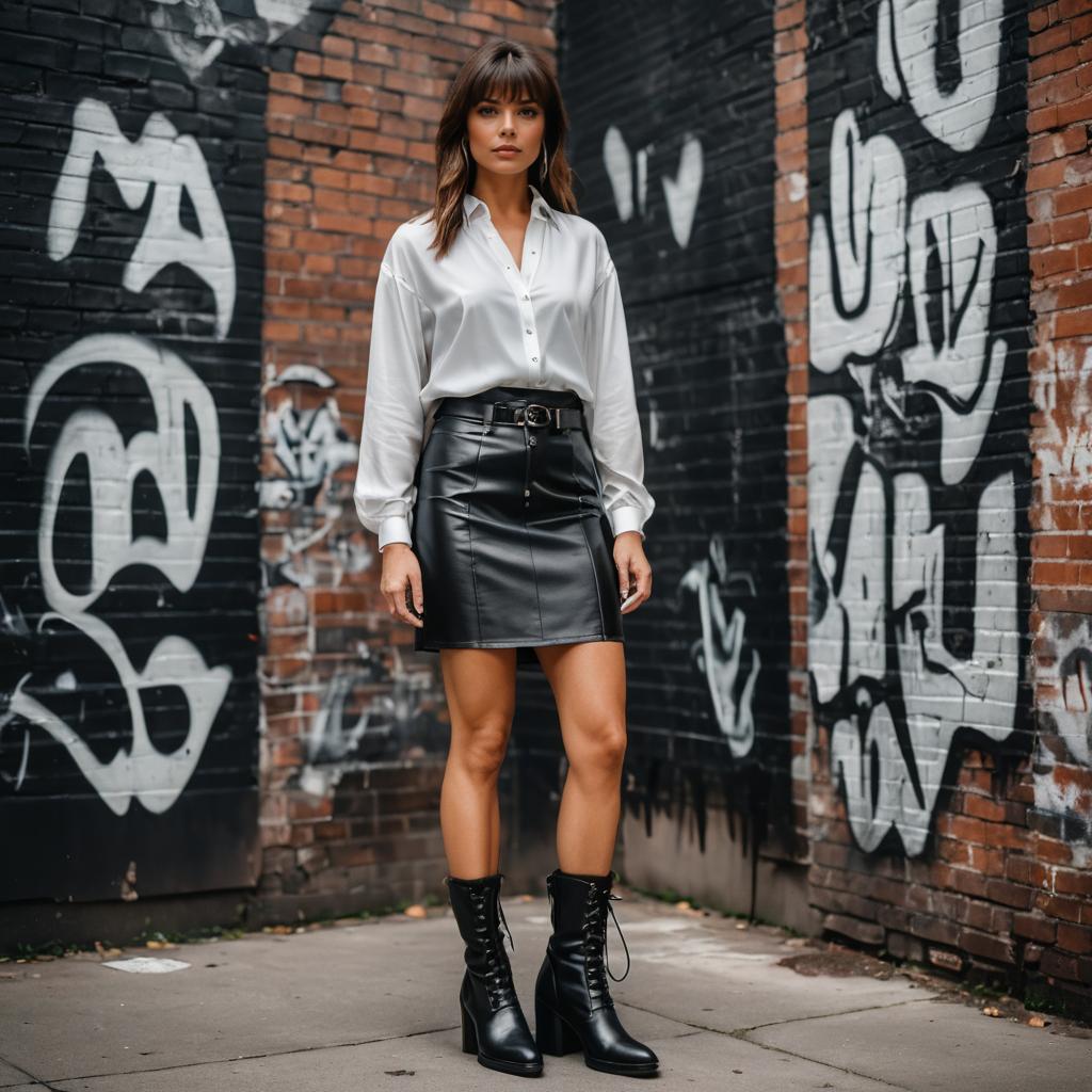 Edgy Urban Chic: Muscular Women's Fashion