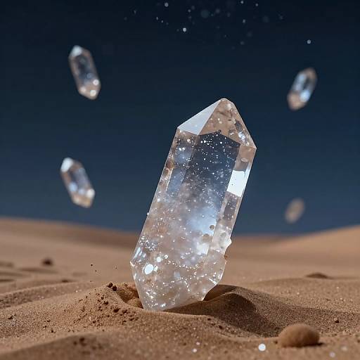 Floating Desert of Crystallized Memories