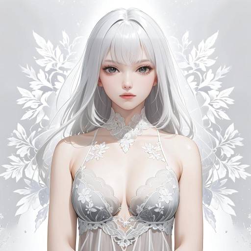 Serene Portrait of a Broad-Shouldered Woman Serene Portrait of a Broad-Shouldered Woman