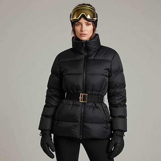 Sporty Winter Chic Woman in Black