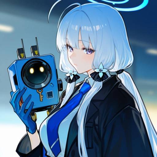 Illustration of <key> (robot) (blue archive), blue archive in the style of Nishikujic