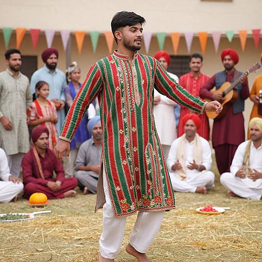 Festive Punjabi Suit at Harvest Dance