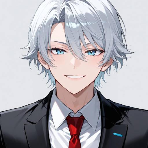Charming Young Man in Formal Attire Charming Young Man in Formal Attire