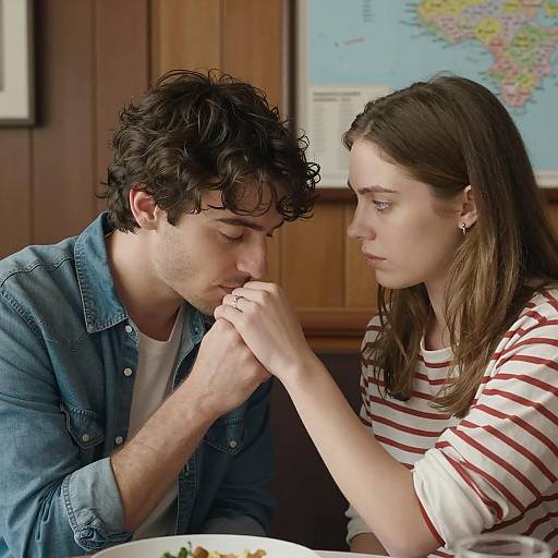 Intimate Moment Between Young Couple