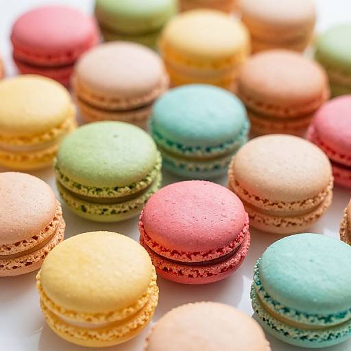 Vibrant Macaron Symphony of Colors