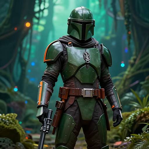 Stealthy Mandalorian Warrior Design