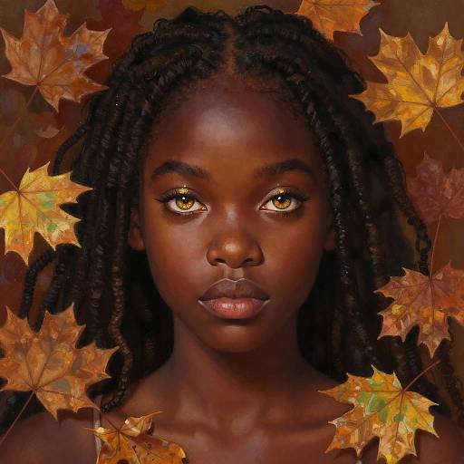 Artistic Portrait of Girl with Hazel Eyes