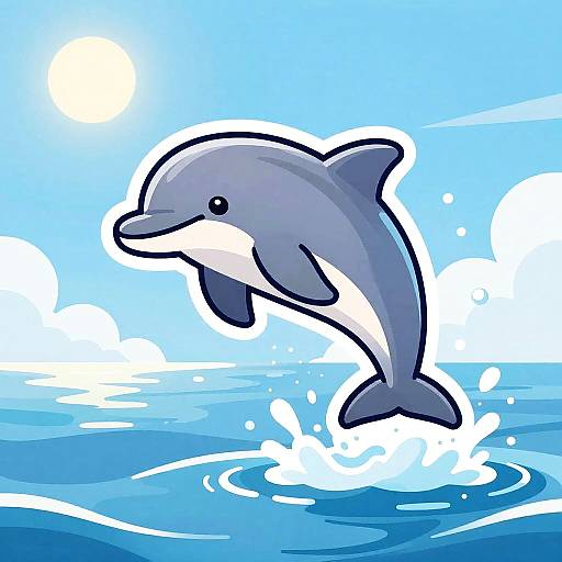 Playful Dolphin Mascot Logo Design