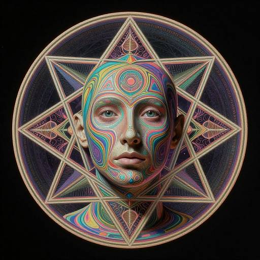 1970s LSD-Inspired Sacred Geometry Portrait