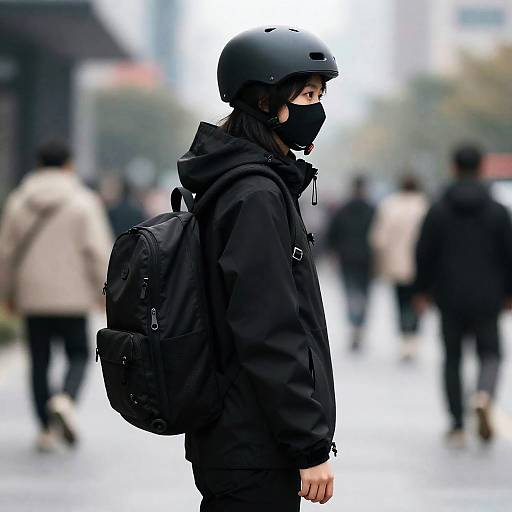 Realistic Urban Techwear Profile Girl