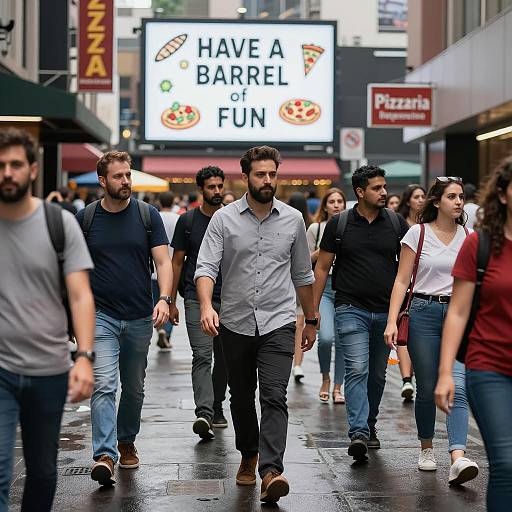 Vibrant Urban Street Scene Photography