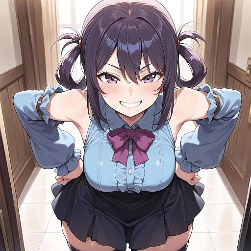 Charming Girl in Stylish Outfit