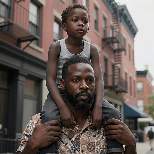 Urban Portrait of Strength and Bonds