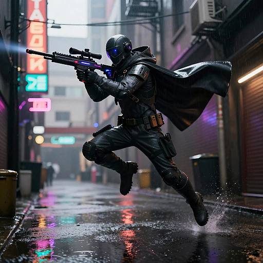 Cyberpunk Valorant Phantom Action Leap