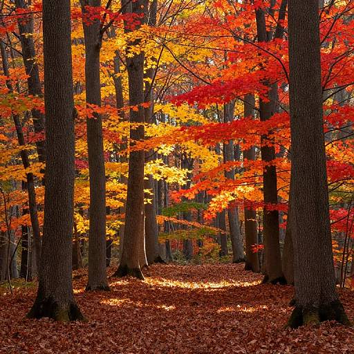 Autumn Woodland Landscape