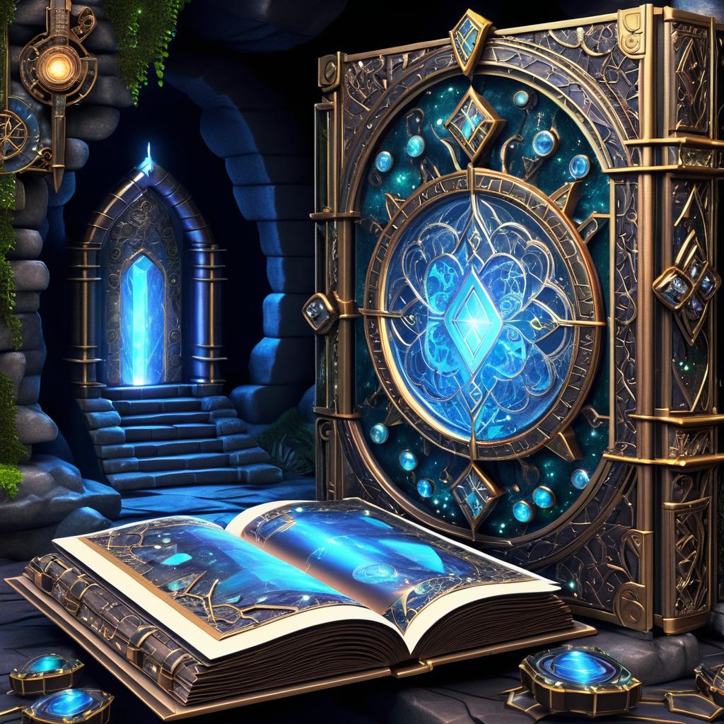 Steampunk Cave: Animated Ancient Tome