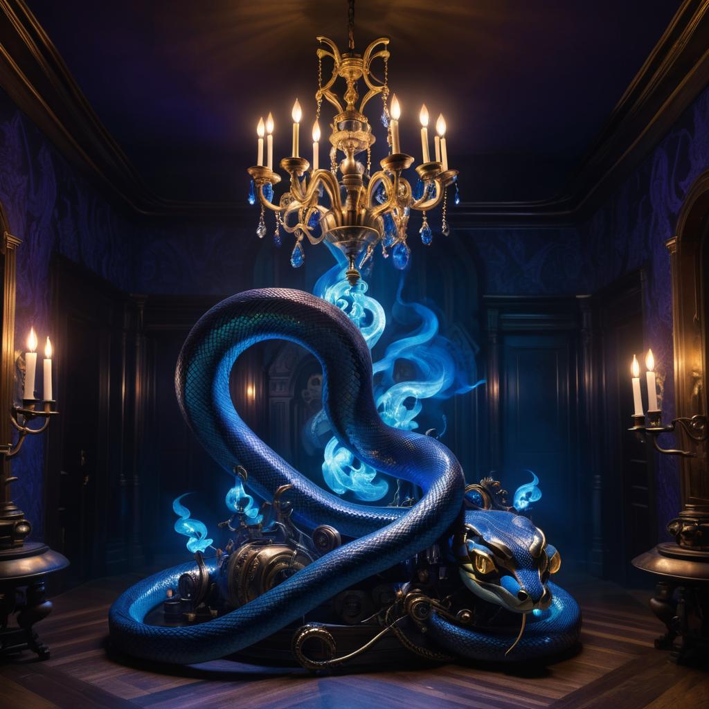 Haunted Mansion's Chandelier Snake Fusion