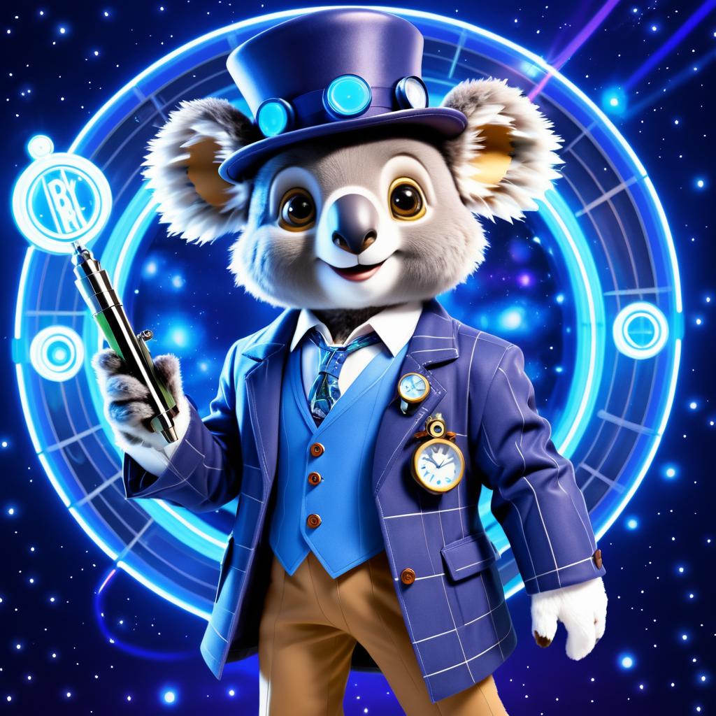 Adventurous Koala Inspired by Doctor Who