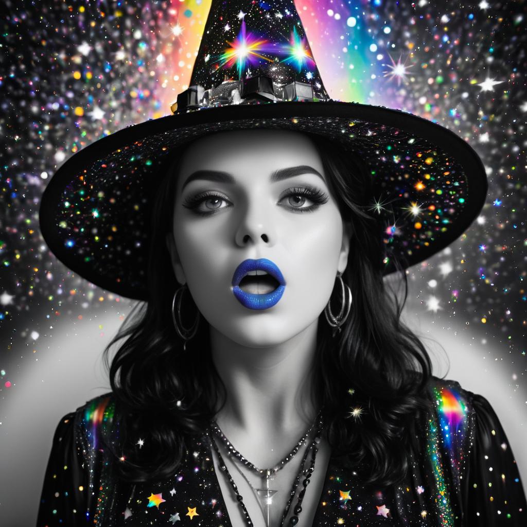 Galactic Witch with Rainbow Vomit