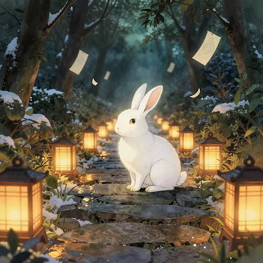 Spirited Away Snowy Garden Fantasy