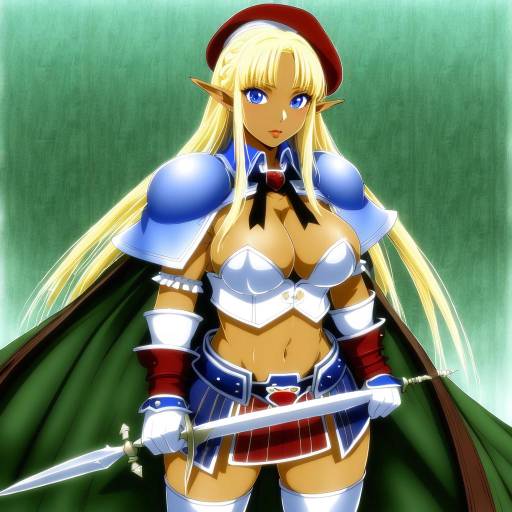 Illustration of Alleyne (queen's blade), queen's blade in the style of Nasuno (nasuno42)