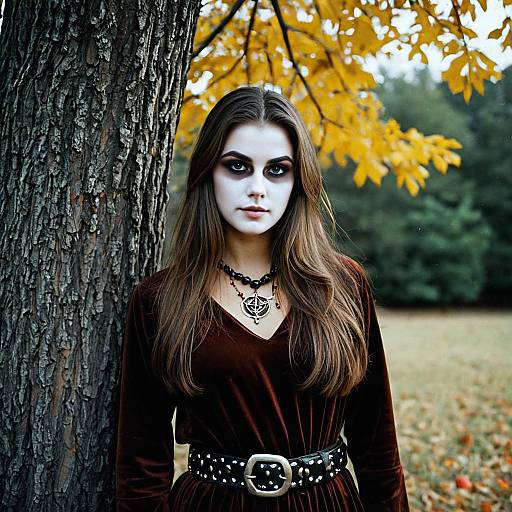 Enchanting Solo Halloween Costume Portrait