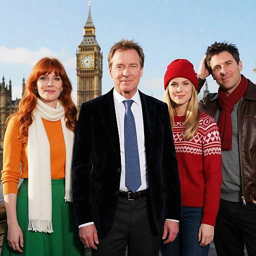 Group Portrait with Big Ben Backdrop