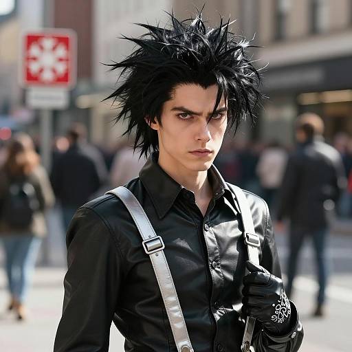 Photo-Realistic Edward Scissorhands Cosplay Scene