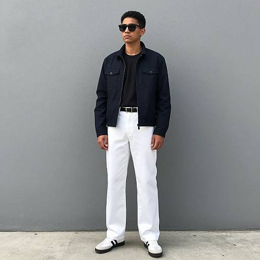 Modern Hero Costume with Sunglasses