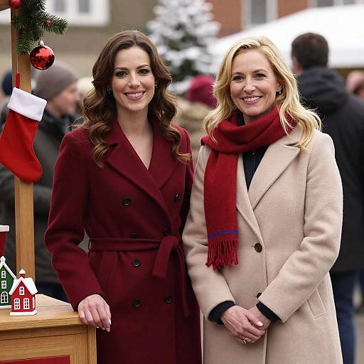Joyful Women in Festive Outdoor Celebration