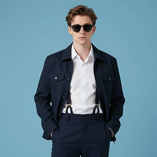 Stylish Early Fashion Man Portrait