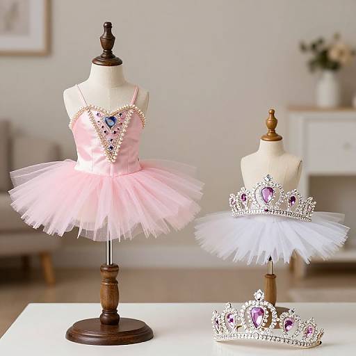 Romantic Home Tiaras and Tutus Display