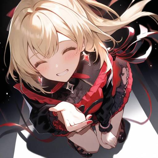 High Fashion Blonde Girl Close-Up Pose