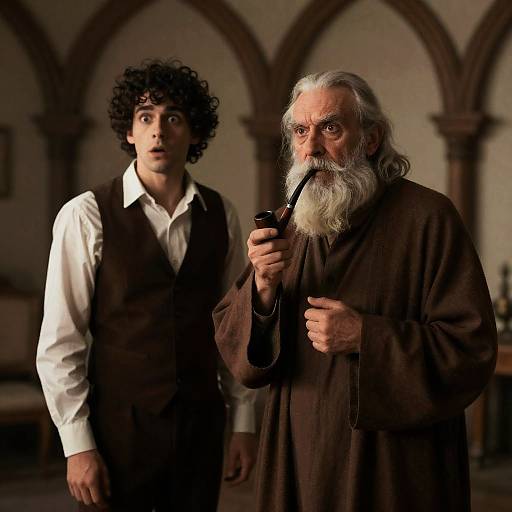 Dynamic Contrast: Elder and Youth in Shadow