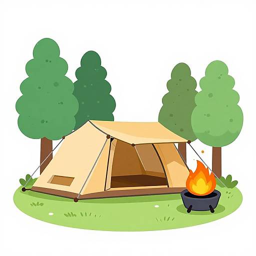 KPM Camping Digital Clipart Set
